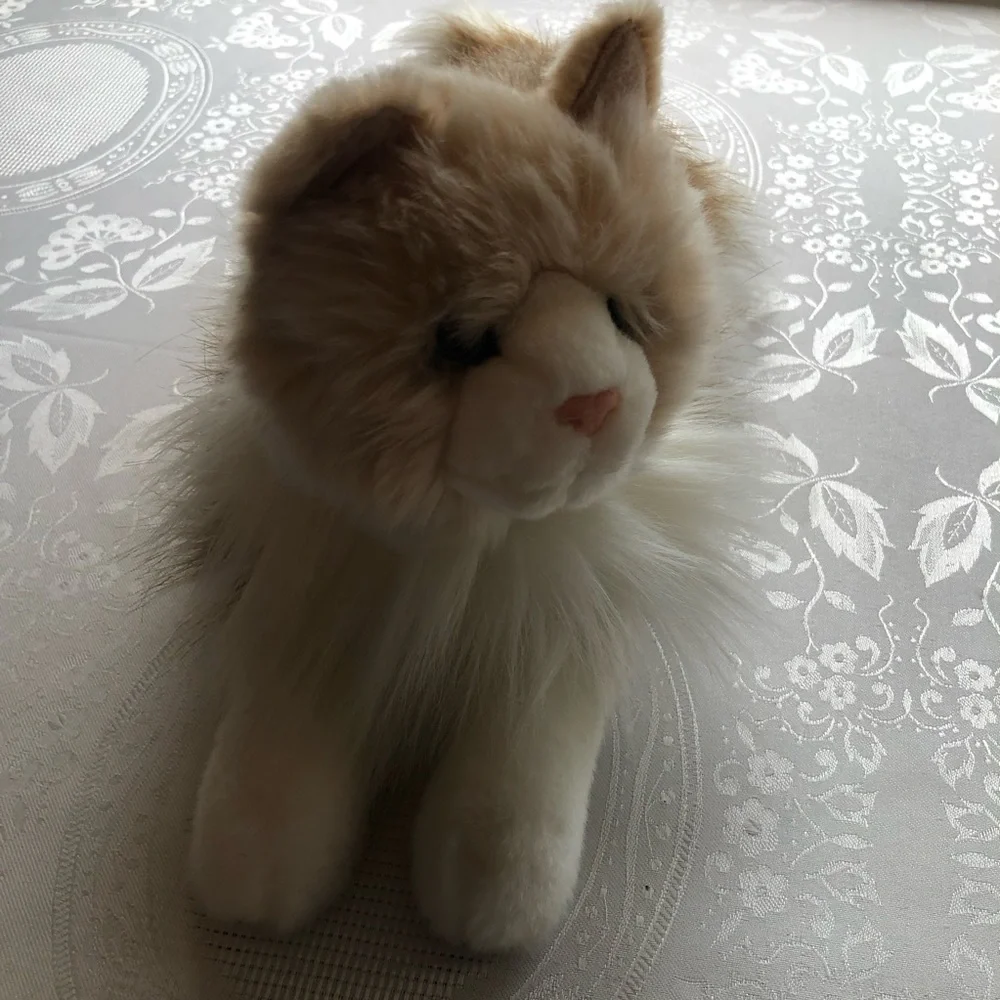 Douglas Kiki Ragdoll Cat Plush Toy Cream/Caramel Fluffy Fur Stuffed Animal